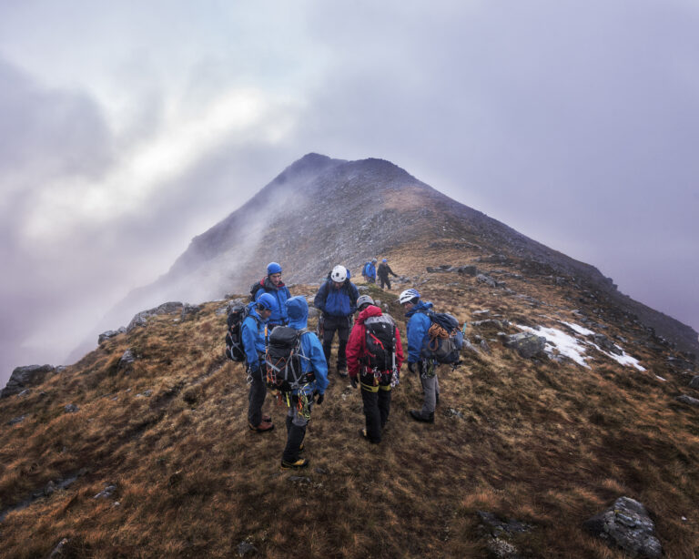 UK, Scotland, Glencoe, trekking at Sron na Lairig