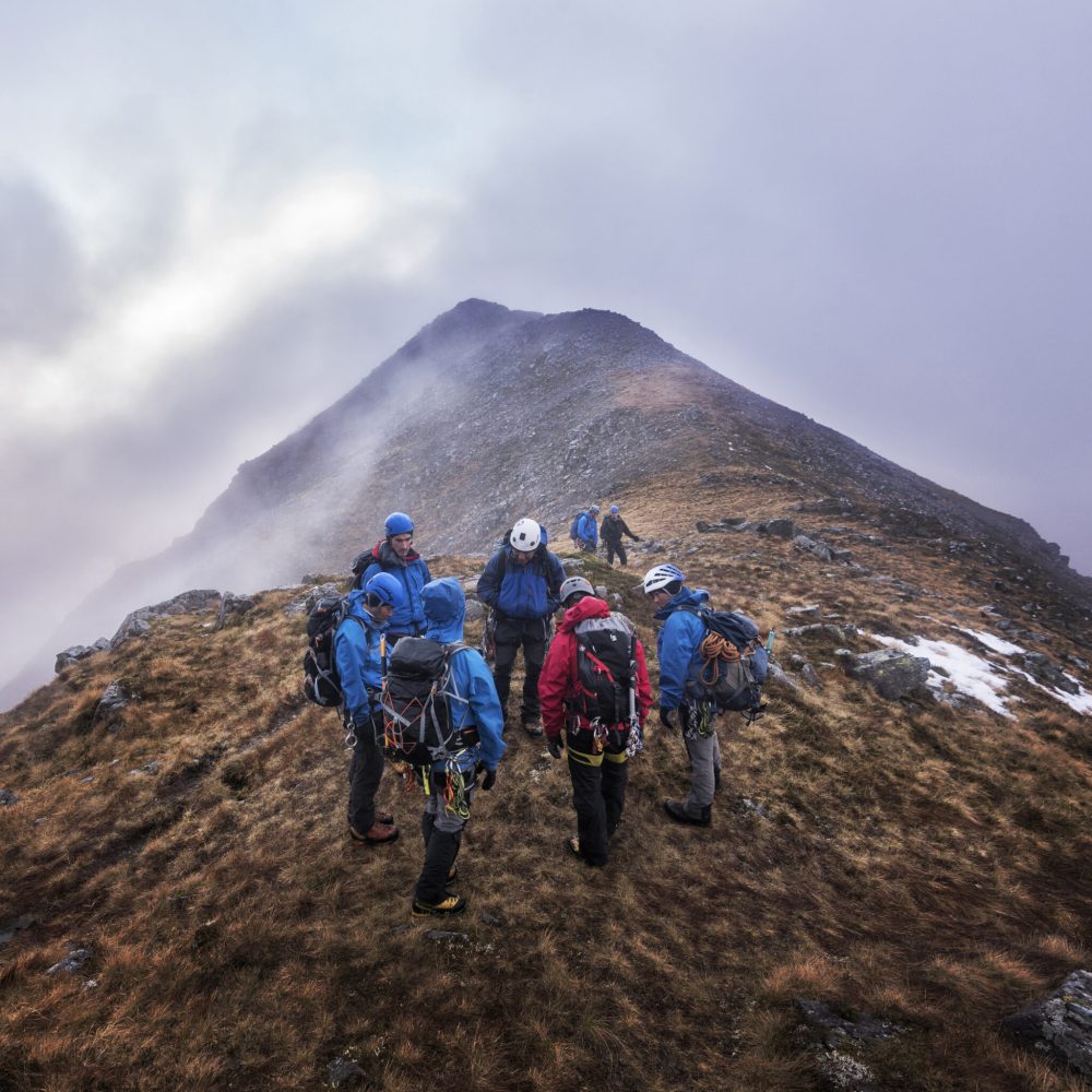 UK, Scotland, Glencoe, trekking at Sron na Lairig