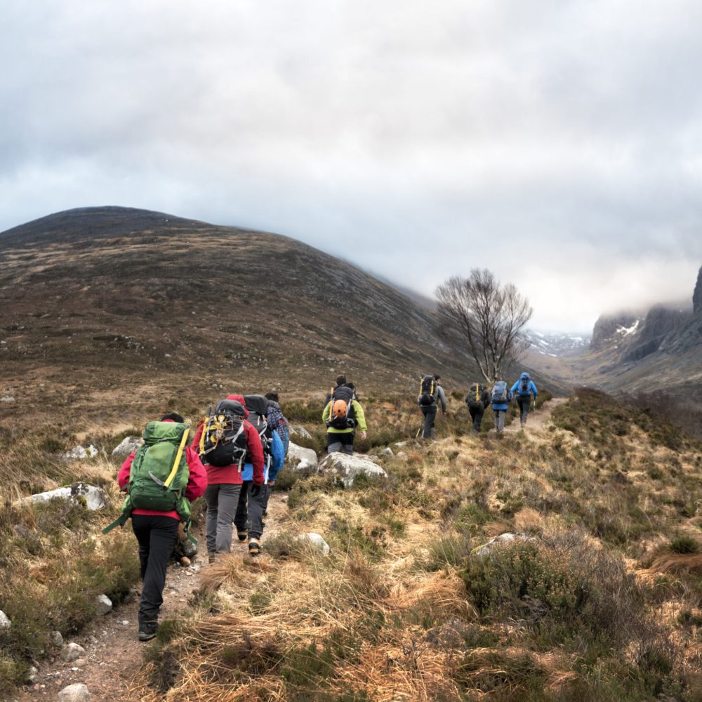 UK, Scotland, trekking at Ben Nevis